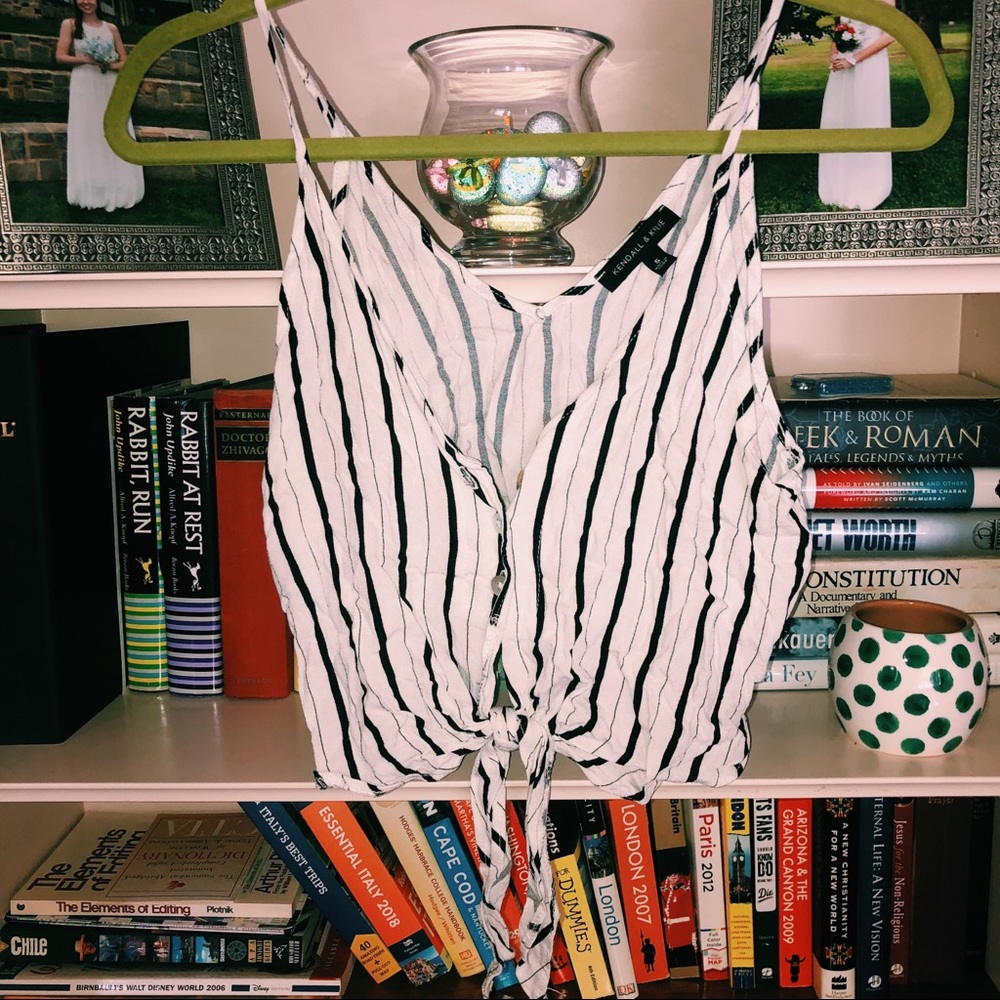 [Kendall + Kylie] striped tank top